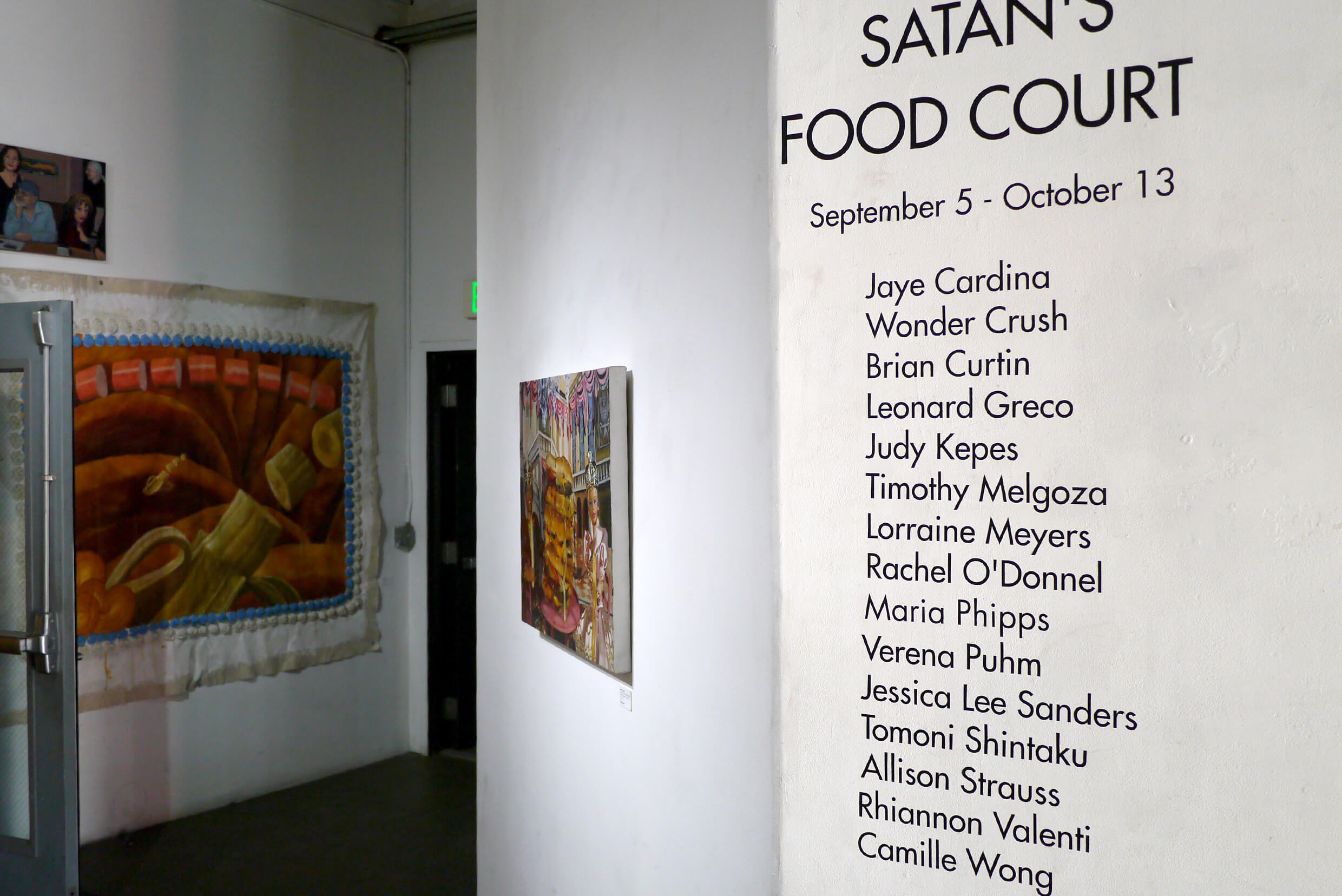 グループ展「Satan's Food Court」Art Share L.A.(ロサンゼルス) 2019/9/7-10/13の展示風景