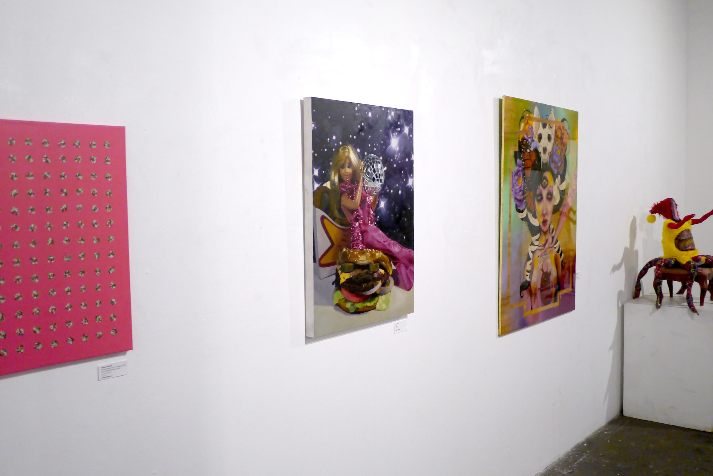 Exhibition view of Group Exhibition Satan's Food Court Art Share L.A(Los Angeles) Sept 7-Oct 13, 2019