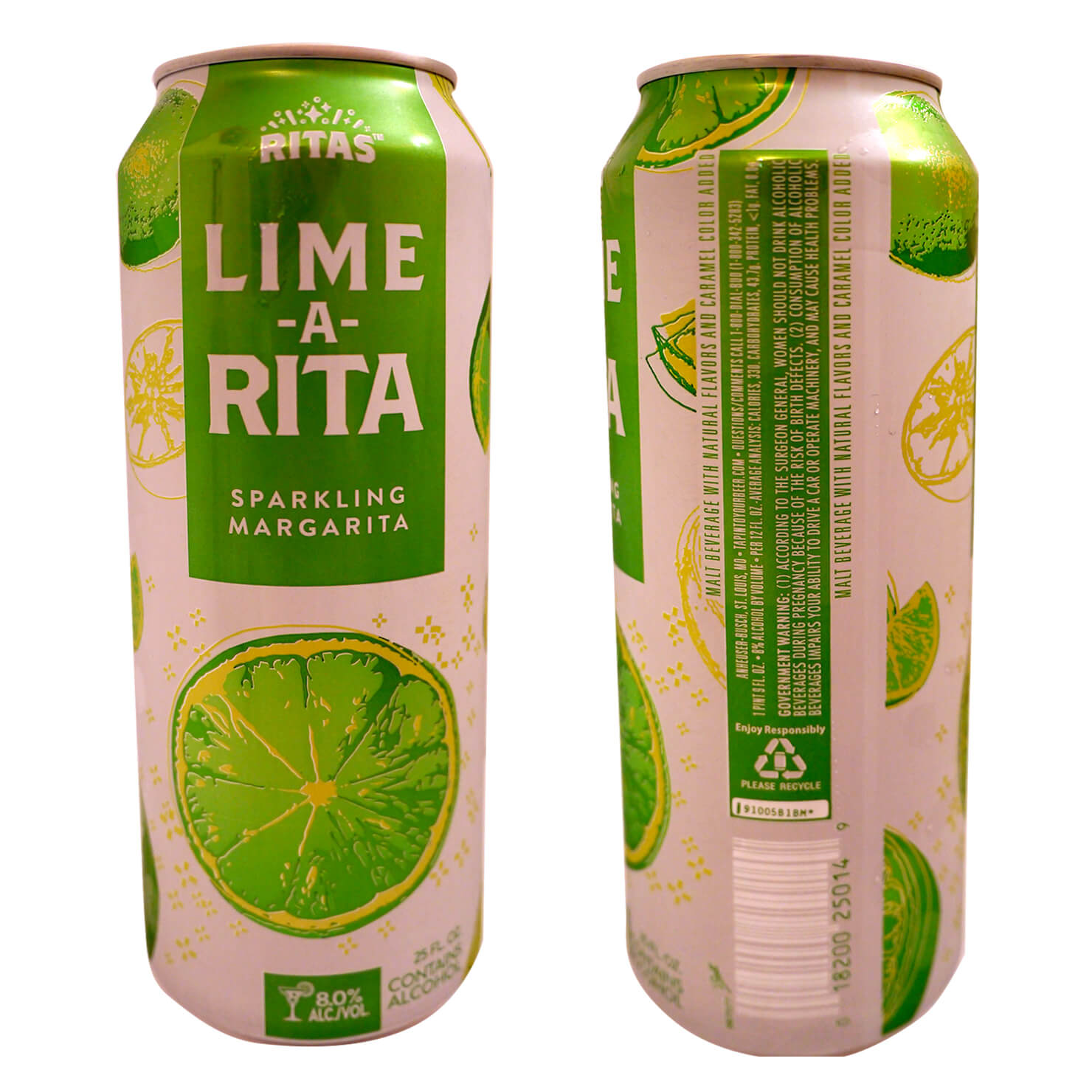ライム風味のアメリカの酎ハイ「LIME A RITA」の缶の画像