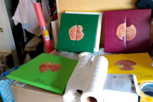 Hamburger paintings, Cutting canvas