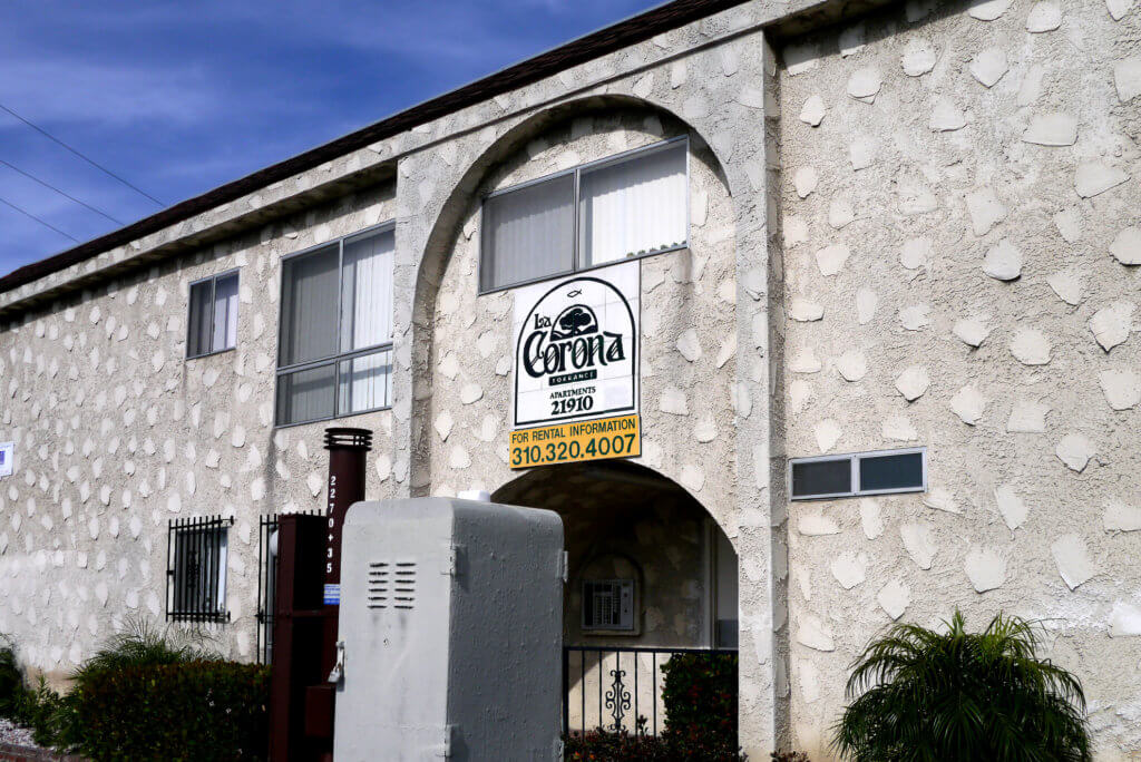 The name of Corona apartment in Torrance