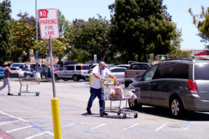 Car park at Food4Less in Torrance