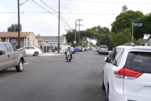 Biker on the road