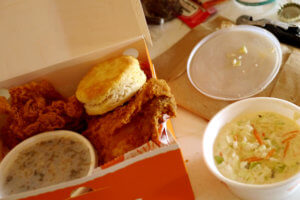 Popeye's chicken combo junk food