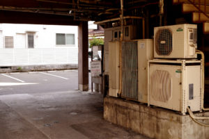 Shade parking lot at Hiroshima Itsukaichi