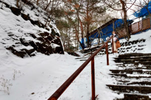 Stires in the snow at Kusatsu Onsen