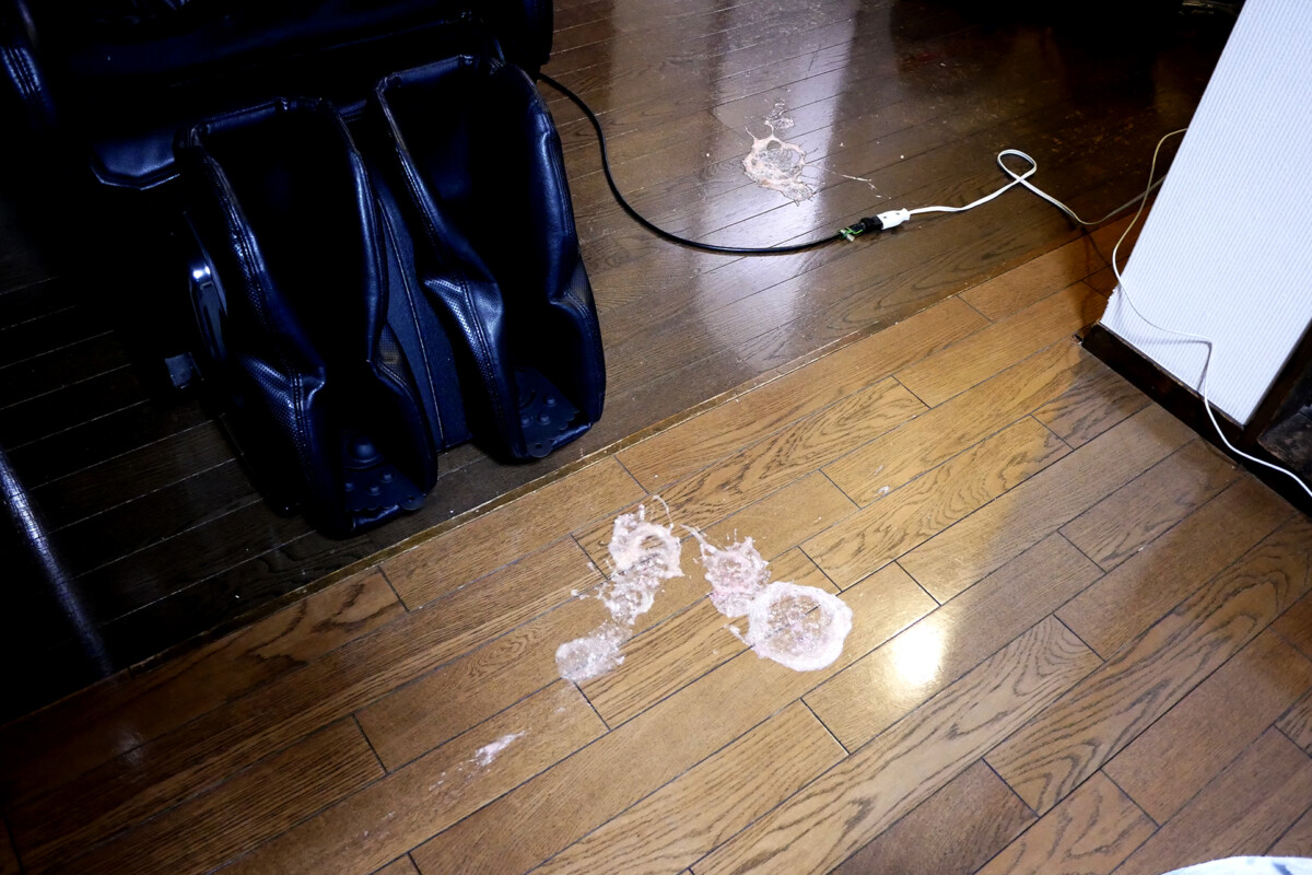 vomiting on the floor Vomiting on the wooden floor in Hiroshima Japan