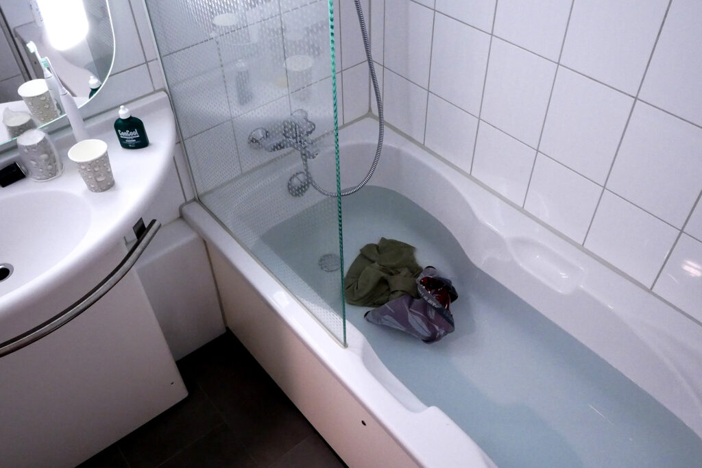 A hotel bath room in the Netherlands