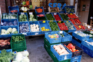 a vegetable store in the Netherlands