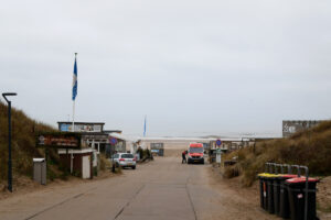 Netherlands ocean view in winter