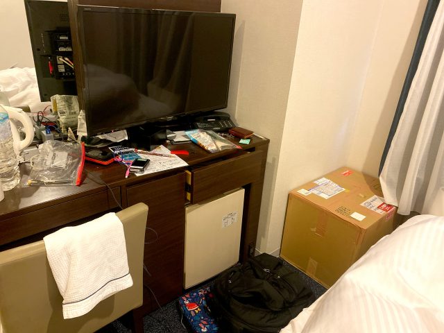 Package on the hotel room