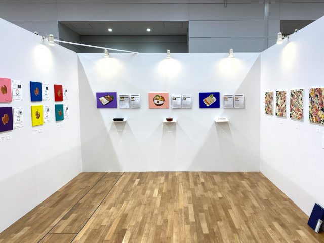 Tomoni Shintaku booth at Tagboat art fair 2022