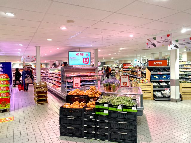 View of Dutch supermarket DEKA markt