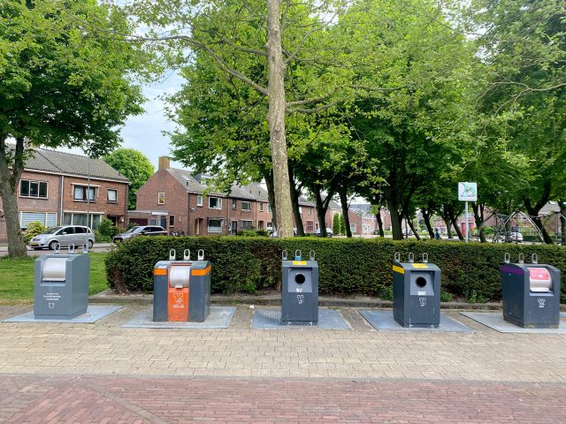 Recycle garbage box in the Netherlands