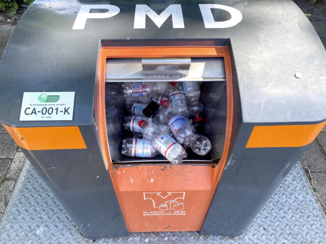 Too much Plastic water bottles in the recycle box in the Netherlands