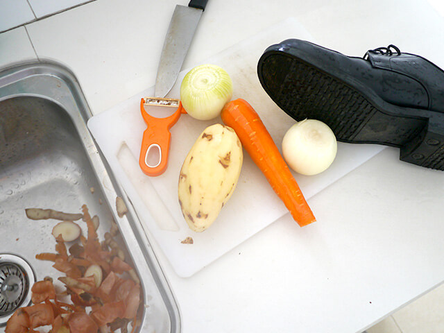 レザー料理の写真素材