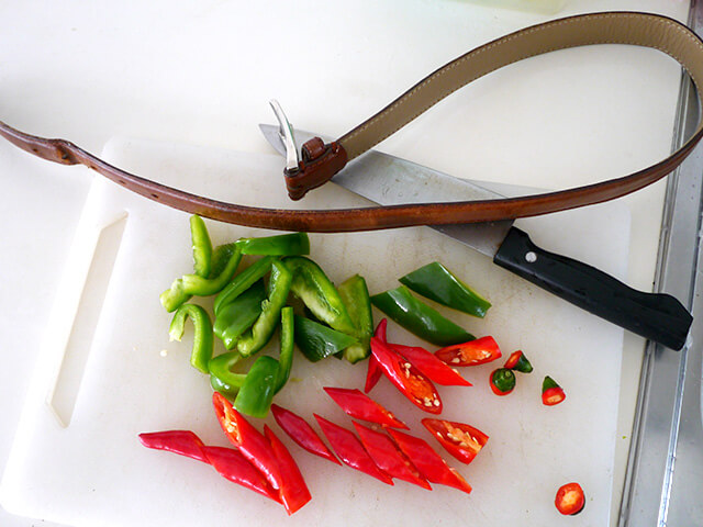 レザー料理の写真素材