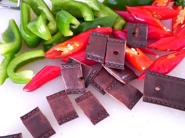 レザー料理の写真素材