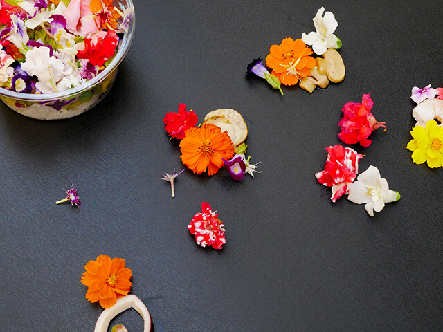 Edible Flowersの写真素材