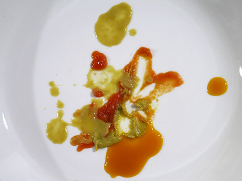 Photographing elements for Paste Abstraction, Baby food, liquid foods series