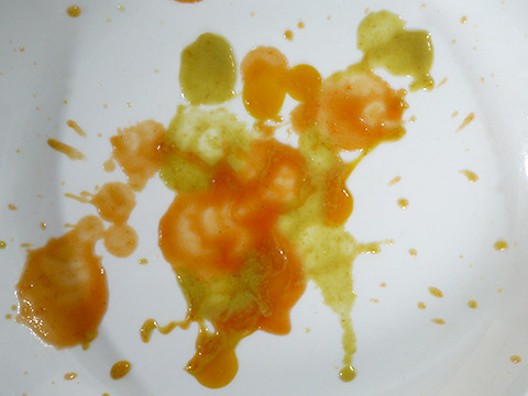 Photographing elements for Paste Abstraction, Baby food, liquid foods series