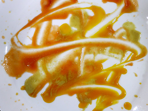 Photographing elements for Paste Abstraction, Baby food, liquid foods series
