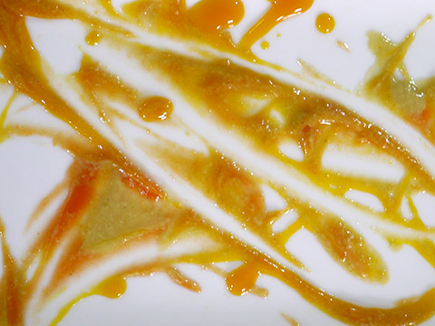 Photographing elements for Paste Abstraction, Baby food, liquid foods series