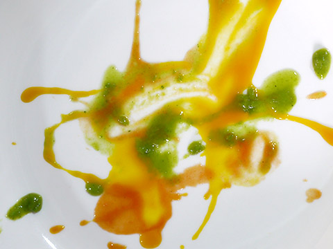 Photographing elements for Paste Abstraction, Baby food, liquid foods series