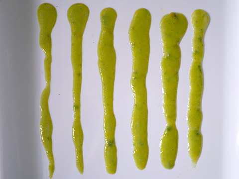 Photographing elements for Paste Abstraction, Baby food, liquid foods series