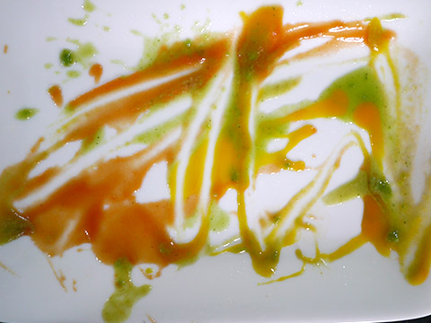 Photographing elements for Paste Abstraction, Baby food, liquid foods series