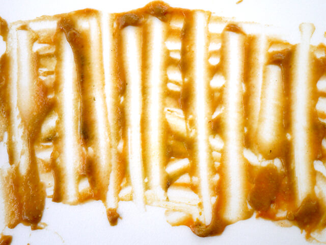 Photographing elements for Paste Abstraction, Baby food, liquid foods series