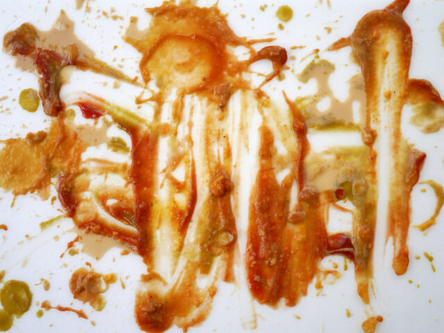 Photographing elements for Paste Abstraction, Baby food, liquid foods series