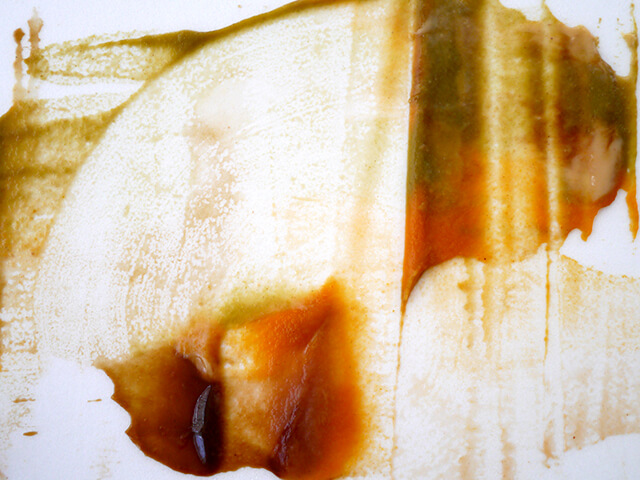 Photographing elements for Paste Abstraction, Baby food, liquid foods series