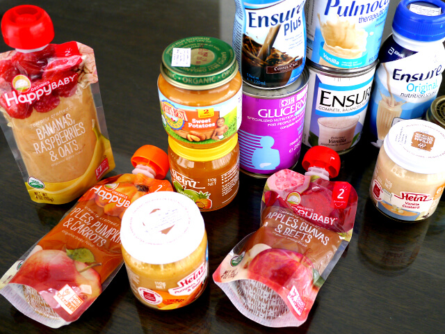 Photographing elements for Paste Abstraction, Baby food, liquid foods series