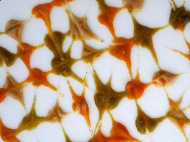 Photographing elements for Paste Abstraction, Baby food, liquid foods series