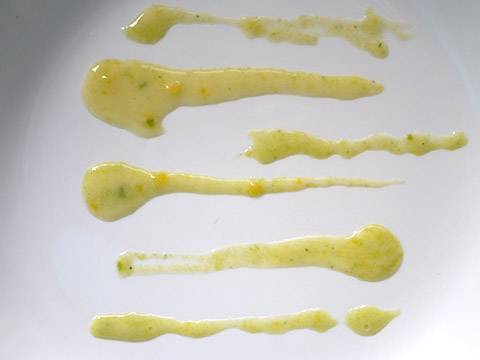 Photographing elements for Paste Abstraction, Baby food, liquid foods series