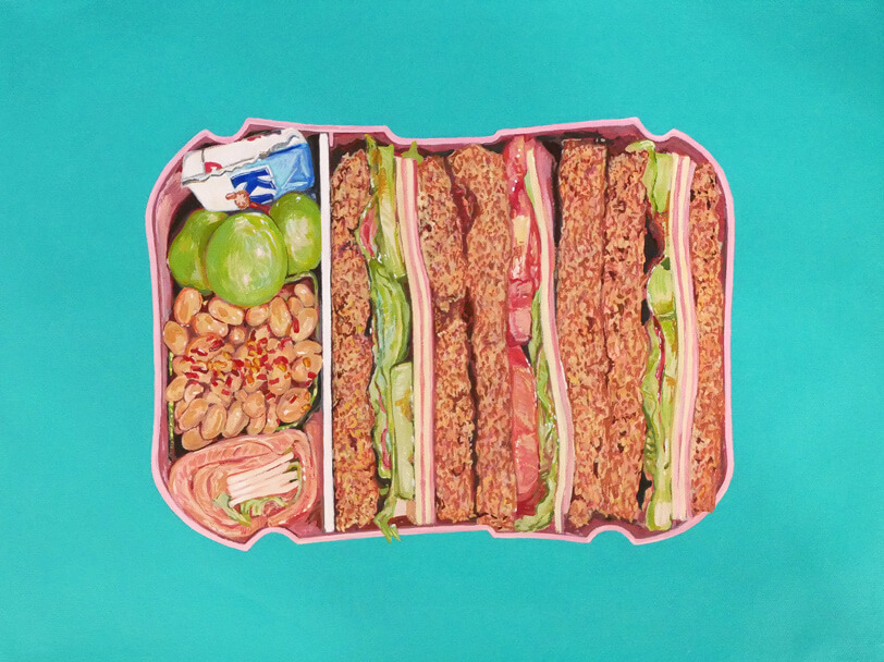 BENTO(オランダ風かんたんサンドイッチ弁当)-November 23, 2021の絵画作品