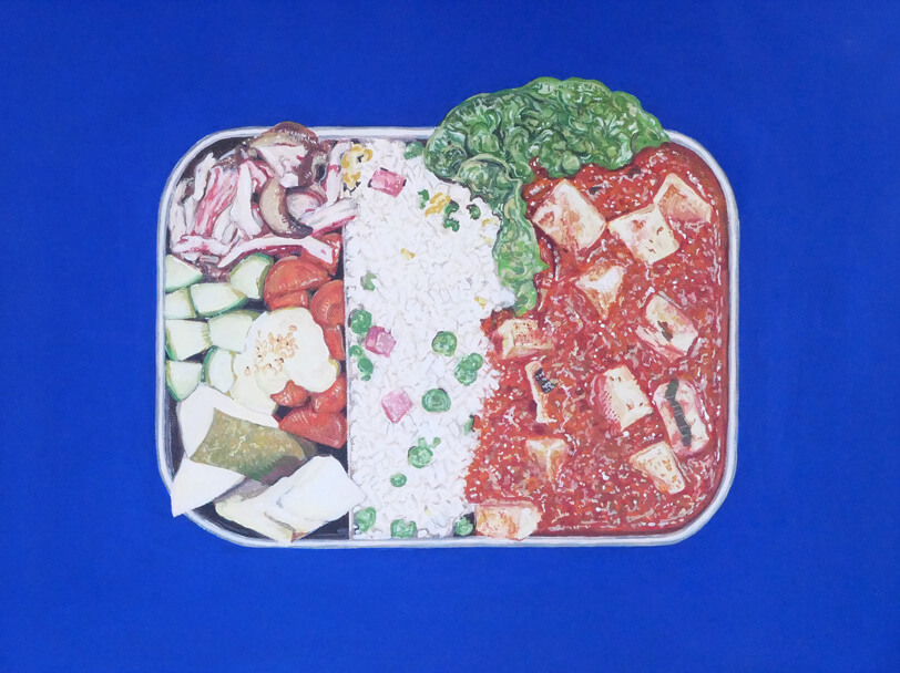 BENTO(ビーガン麻婆チャーハン弁当)-BENTO-May 17, 2022の絵画作品