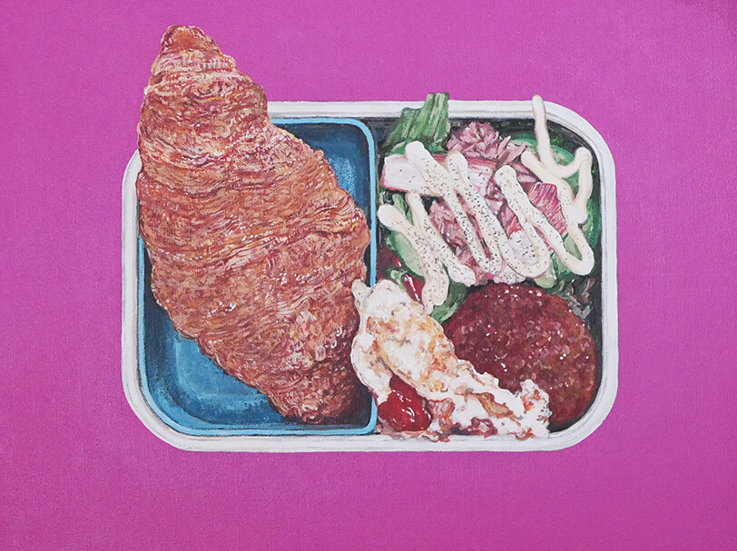 BENTO(海外風クロワッサン弁当)-BENTO-BENTO-July 23, 2023の絵画作品