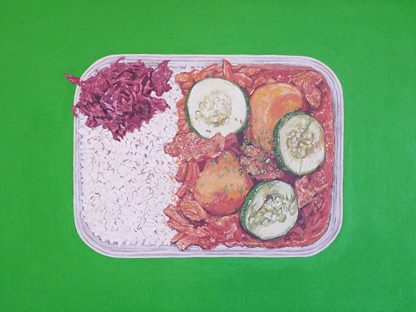 BENTO(ビーフカレー弁当)-BENTO-January 29, 2024の絵画作品