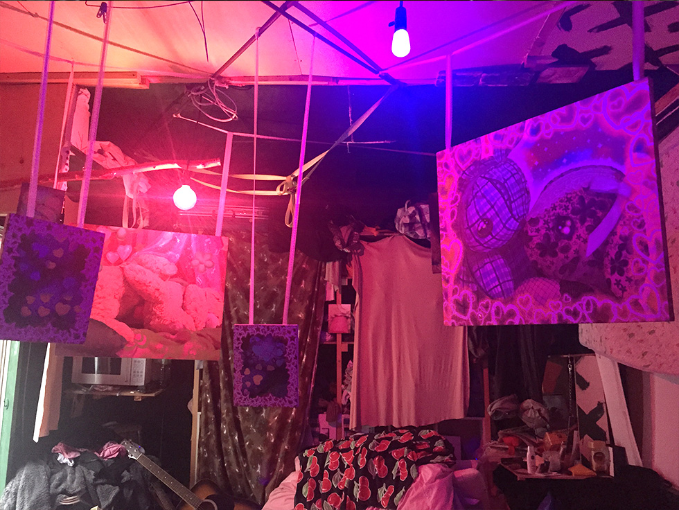 グループ展「退廃藝術展」の展示風景