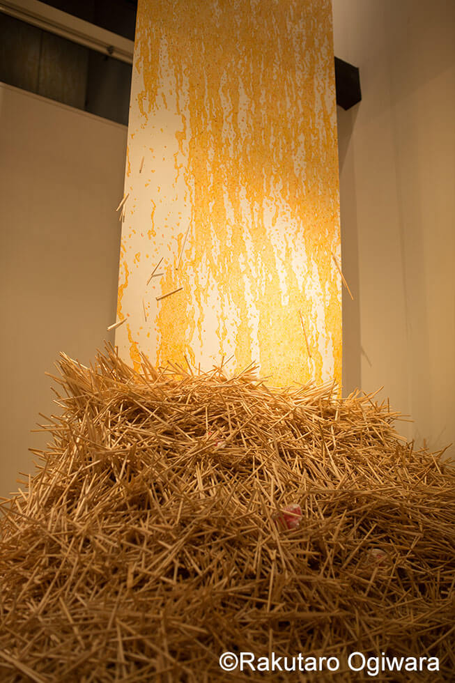 新宅睦仁個展「カップヌードルの滝」@HAGISOの展示風景