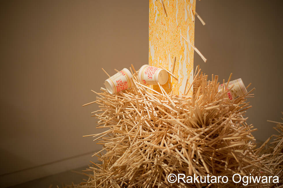 新宅睦仁個展「カップヌードルの滝」@HAGISOの展示風景