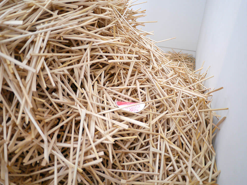 新宅睦仁個展「カップヌードルの滝」@HAGISOの展示風景