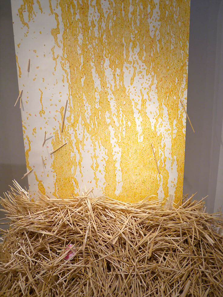 新宅睦仁個展「カップヌードルの滝」@HAGISOの展示風景