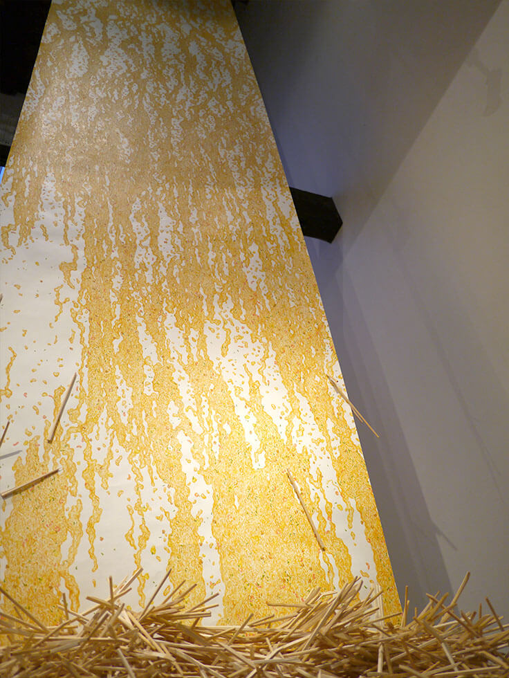 新宅睦仁個展「カップヌードルの滝」@HAGISOの展示風景