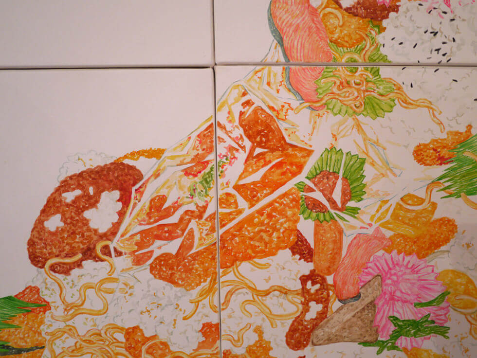 新宅睦仁個展「コンビニ弁当の山」@CCC(静岡市クリエーター支援センター)の展示風景