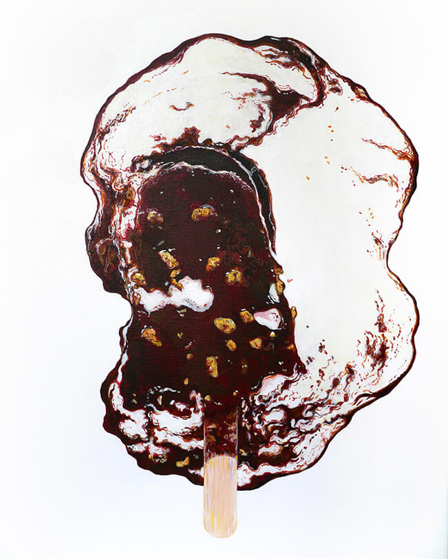 要冷凍 #106-1 2017年 キャンバス、アクリル 45.5×35.5cm