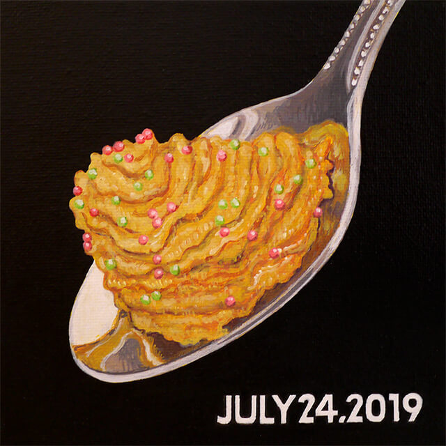 Today's meal-July 24, 2019 (Hamburg Steak)